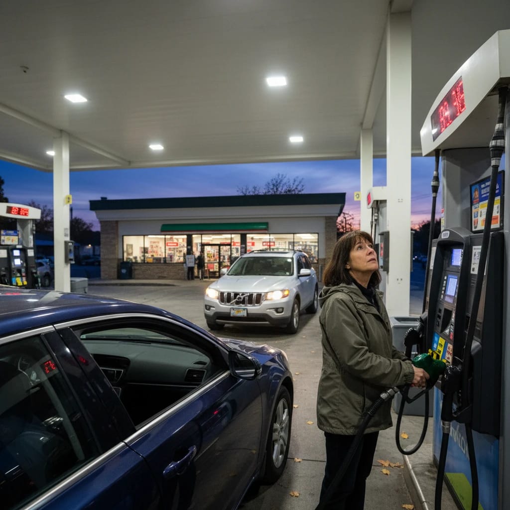 Cross Bay Boulevard Commuters Concerned Over Ukraine Conflict Impact on Fuel