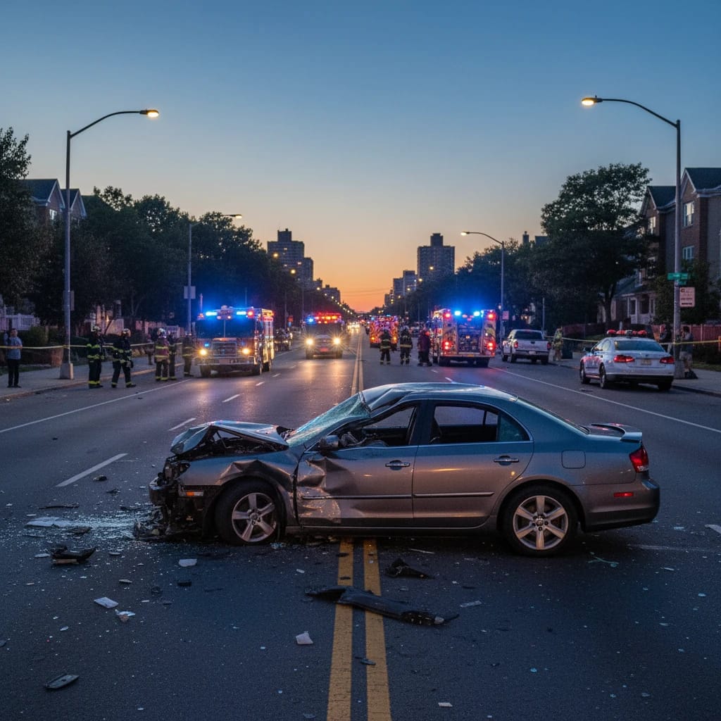 Cross Bay Boulevard Residents Anxious After Two-Car Collision Splits Vehicle