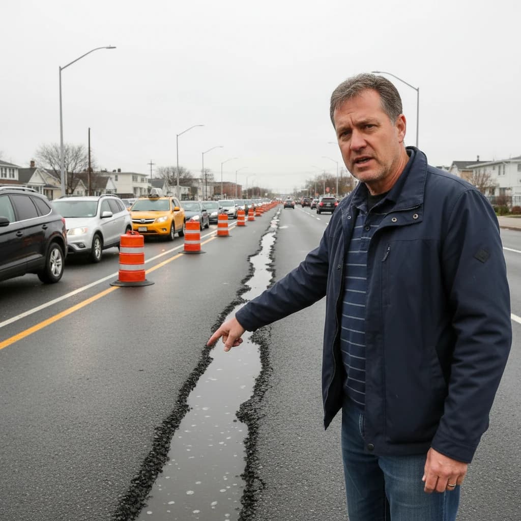 Broad Channel Residents Protest Flawed Repaving Project
