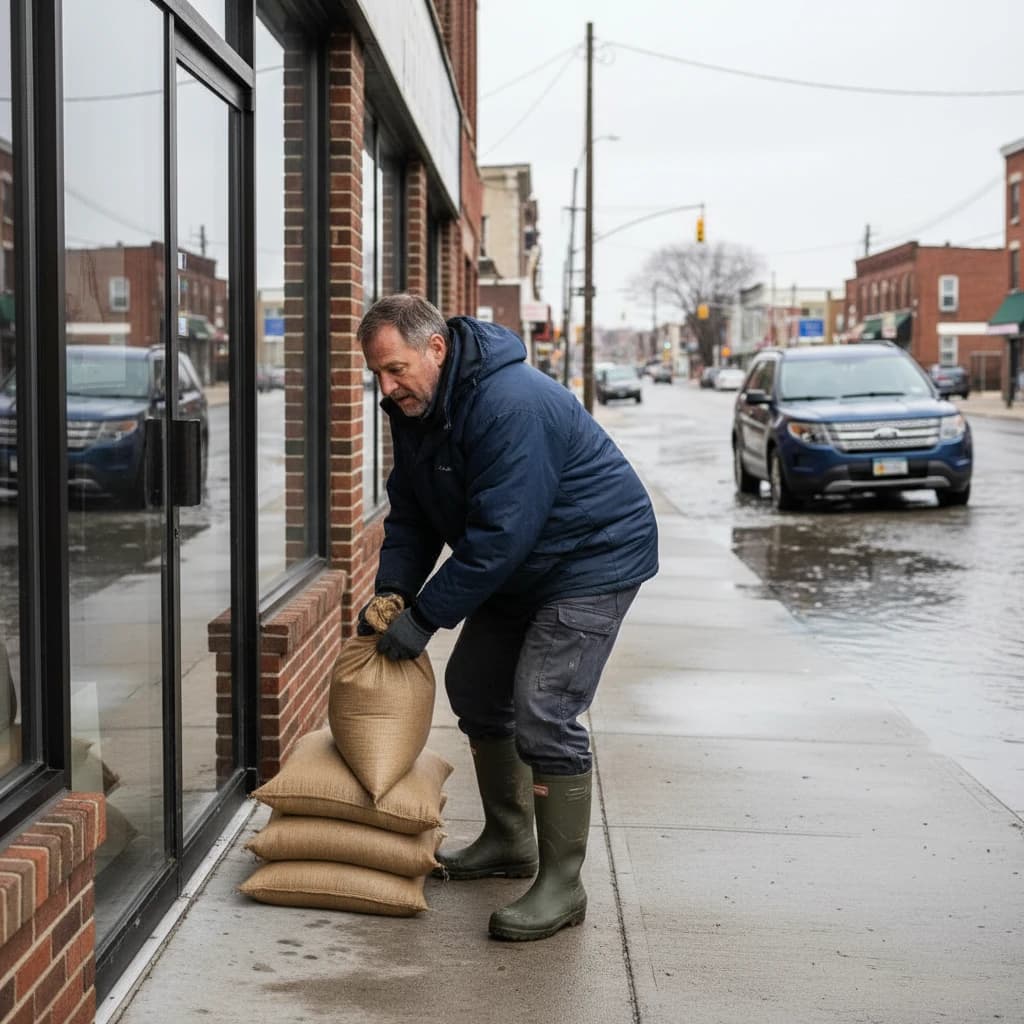 Howard Beach Queens Flooding Inundates Streets Along Cross Bay Boulevard